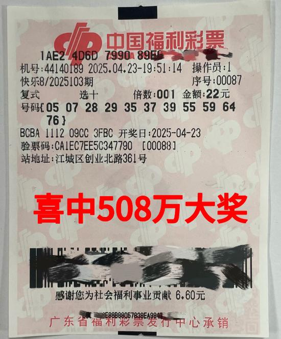 中奖彩票