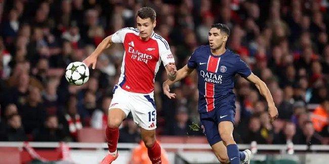 大巴黎主场2-1阿森纳